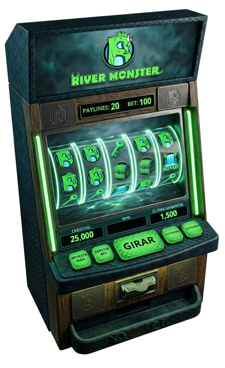 River Monster slot cabinet